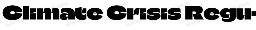 Climate Crisis Regu字体转换